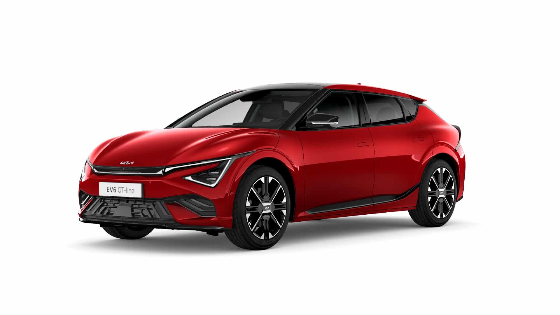 KIA EV6 i rød KIA EV6 i rød